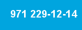971 229-12-14 971 229-12-14